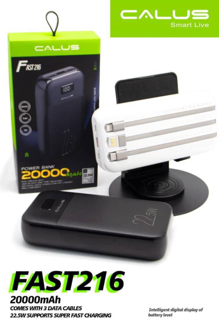 پاوربانک 20000 میلی آمپر کالوس مدل Fast216