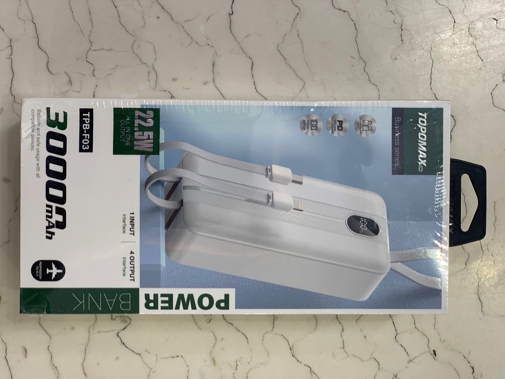 پاوربانک 30000 میلی‌آمپر توپومکس مدل Topomax TPB-F03
